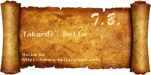 Takaró Bella névjegykártya